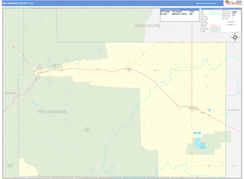 Rio Grande County, CO Digital Map Basic Style